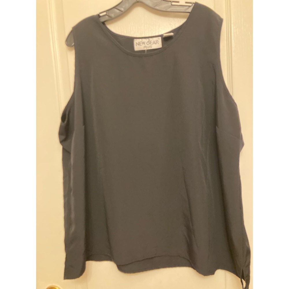 New Gear Plus Women’s Sleeveless Blouse 3X‎ Gray